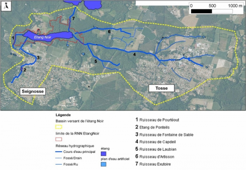 Cartographie du bassin versant de l’étang Noir